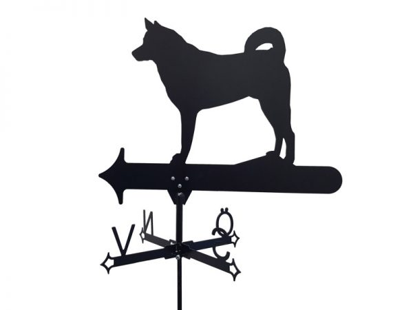 Vindflöjel Jämthund på vit bakgrund.