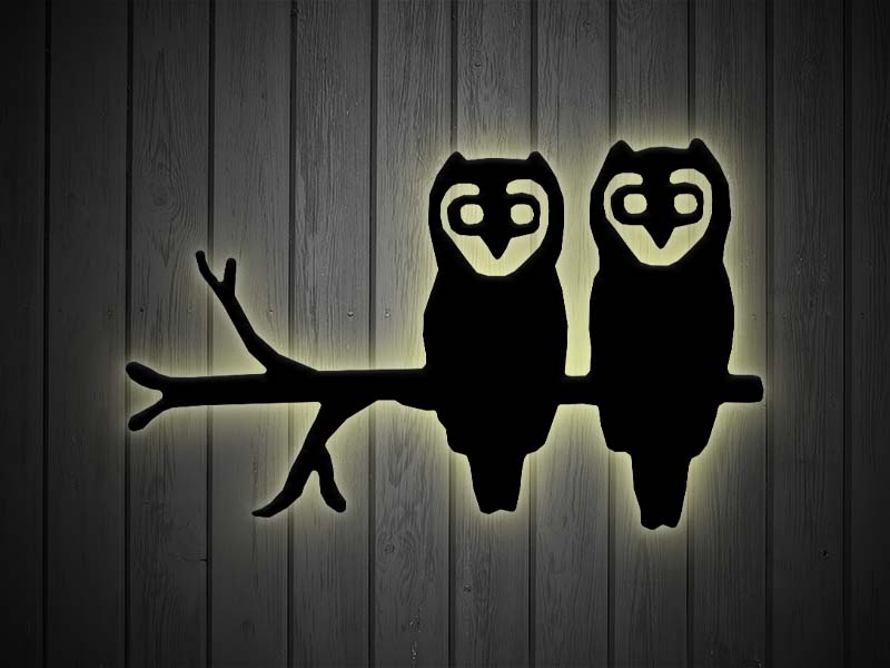 Väggdekor_Troll_LightBG_Ugglor