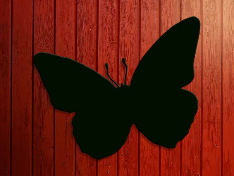 Väggdekor_Troll_RedBG_butterfly